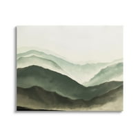 Stupell Industries Misty Mountain Range atmosferski pejzaž Akvarelno slikarstvo, 24, dizajn JJ Design House LLC