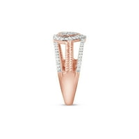 Imperial 1 5CT TDW dijamantski prsten za srce od 10k ružičastog zlata