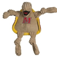 HuggleHounds Mascot Knottie plišana igračka za pse - Maryland Testudo Terrapin, veliki