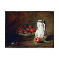 Zaštitni znak likovne umjetnosti' zdjela šljive ' platno Art by Chardin