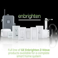 Enbrighten Z-Wave Plus Smart Light Switch, 24 pakovanja, potrebno Z-Wave Hub, 49188, Bijelo
