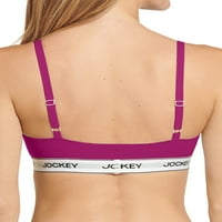Jockey® Essentials ženska pamučna Braleta sa rastezljivim trouglom