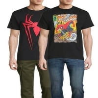 Marvel muška i velika Muška Spiderman grafička majica, 2 pakovanja