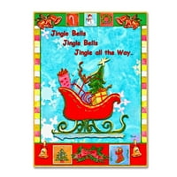 Zaštitni znak Likovna umjetnost' Jingle Bells ' platna Umjetnost Judy Mastrangelo