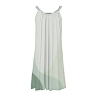 Gotyoou Ženski gradijent Colorblock Maxi haljine Ležerne prilike naletene kamisole elastične sunce za sunčanje