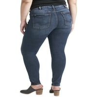Silver Jeans Co. Plus Size Avery High Rise Skinny Farmerke Veličine Struka 12-24