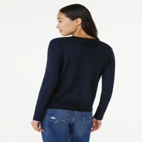 Ženski džemper sa dugim rukavima za besplatnu montažu, srednje težine, veličine XS-XXL