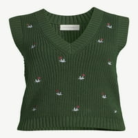 Ženski vezeni džemper slobodne Skupštine, srednje težine