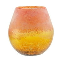 5.5 Amber žuta pucketao i koralj mat ruku Puhano staklo vaza