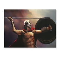 Zaštitni znak likovne umjetnosti' Spartan Warrior ' Canvas Art by Geno Peoples