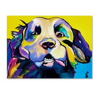 Zaštitni znak likovne umjetnosti' pseći Park žigolo ' platnena Umjetnost Pat Saunders-Bijela