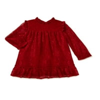 Wonder Nation praznična čipkasta haljina za djevojčice, veličine 18m-2T