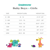 Garanimals Baby Girls Kratka Majica Sa Rukavima, 3-Pakovanje, Veličine 0 3-Mjeseci