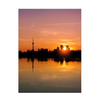 Brian Carson' Leslie Street Spit Toronto Canada Sunset ' Canvas Art