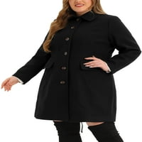 Jedinstveni ženski Plus Size zimski Peacoat jednoredni kaput