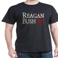 Cafepress - Reagan Bush Retro tamna majica - pamučna majica