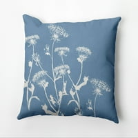 Jednostavno Daisy Breezy Wildflower Dekorativni Jastuk, Plava