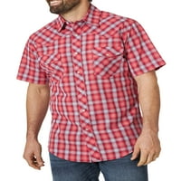 Wrangler Muška kratka rukava džepna Zapadna košulja