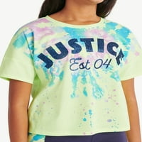 Komplet odjeće za velike majice i kratke hlače za bicikle Justice Girls, 2 komada, veličine XS-XLP