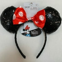 Halloween Minnie Mouse crna crvena traka za glavu