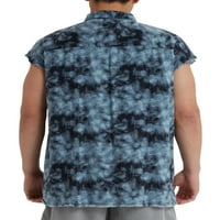 Studio muška i velika Muška pamučna Rayon Resort košulja bez rukava, veličine s-5XL, muške košulje