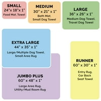 Furhaven Pet proizvodi MUDDY PAWS ručnik i šimnastičar za pse i mačke - blato, ekstra veliko