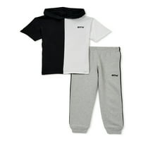 Majica za dječake sa kapuljačom i komplet pantalona za Jogger, 2 komada, veličine 4-12