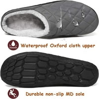 Muški ugodne papuče Vodootporni Oxford krpa luk potporna kućna papuče meke tople neklizajuće vanjske cipele