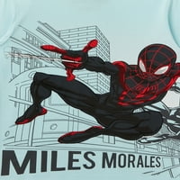Spider-Man Boys Miles Morales Grafička Majica, 2 Pakovanja, Veličine 4-18