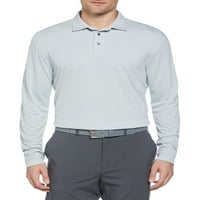 Ben Hogan muška i velika Muška Mini žakard duga rukava Golf Polo majica, do veličine 5XL