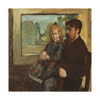 Zaštitni znak likovne umjetnosti' Henri Rouart i njegova kćerka Helene ' platnena Umjetnost Edgara Degasa