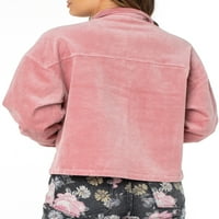 Poznata ružičasta ženska jakna sa kablom