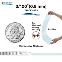 Čista, tanka, fleksibilna plastična lim PET alternativa za pleksiglas ili akrilno staklo, pakovanje