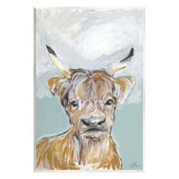 Stupell Industries seoska Farma goveda brušena Slika Slika Neuramljena Umjetnost Print zidna umjetnost, dizajn