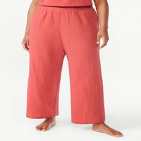 Joyspun ženske pantalone za spavanje u obliku struka, veličina su 3x