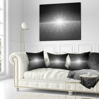 Designart Stardust i svijetle sjajne zvijezde - apstraktni jastuk za bacanje - 16x16