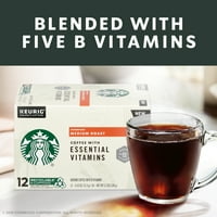 Starbucks srednje pečene K-šolje mahune kafe sa esencijalnim vitaminima B-za Keurig pivare-bo