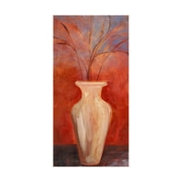 Zaštitni znak likovne umjetnosti 'Bijela vaza sa grančicama na crvenoj' platnu umjetnost Pablo Esteban