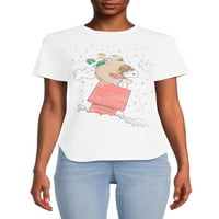 Grayson društvena ženska Snoopy grafička majica sa kratkim rukavima
