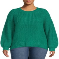 Terra & Sky ženski Plus Size džemper sa Scoop izrezom