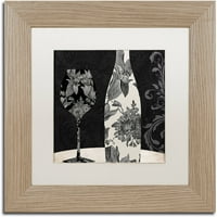 Zaštitni znak Likovna umjetnost Vin Elegant i umjetnost platna u boji Pekara bijela mat, breza okvir
