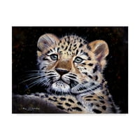 Zaštitni znak likovne umjetnosti' Amur Leopard Cub ' platno Umjetnost Pip McGarry