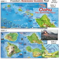 Franko Maps Havajski otoci Karta za ronioce i snorkelers