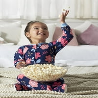 Gerber Baby & Toddler Girl Microfleece pokrivač za spavanje pidžama, 4-pakovanje, Mjeseci veličine -5T