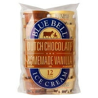 Blue Bell holandska čokolada i domaće šolje sladoleda od vanile, računajte