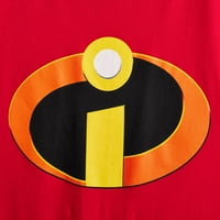 Pixar The Incredibles muška i velika Muška štit Basicon Logo grafička majica