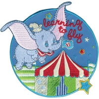 Disney Dumbo Iron-on Applikati-leteći cirkus, PK 3, Wrights