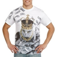Novac mačka sublimacija Muška grafička majica
