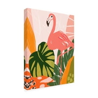 Juni Erica Vess 'Jungle Flamingo I' Platno Art