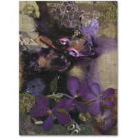 Zaštitni znak likovne umjetnosti 'Purple Botanical' platno Art Nick Bantock